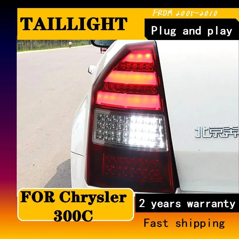 

Auto Accessories For Chrysler 300C Tail Lamp 2005 2006-2010 Taillights Driving Light Dynamic Turn Signal Taillight Assembly