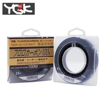 

YGK Japan Imported 100M 100% Super Strong True Fluorocarbon Fishing Line Carbon Line Front Wireway Transparent Monofilament