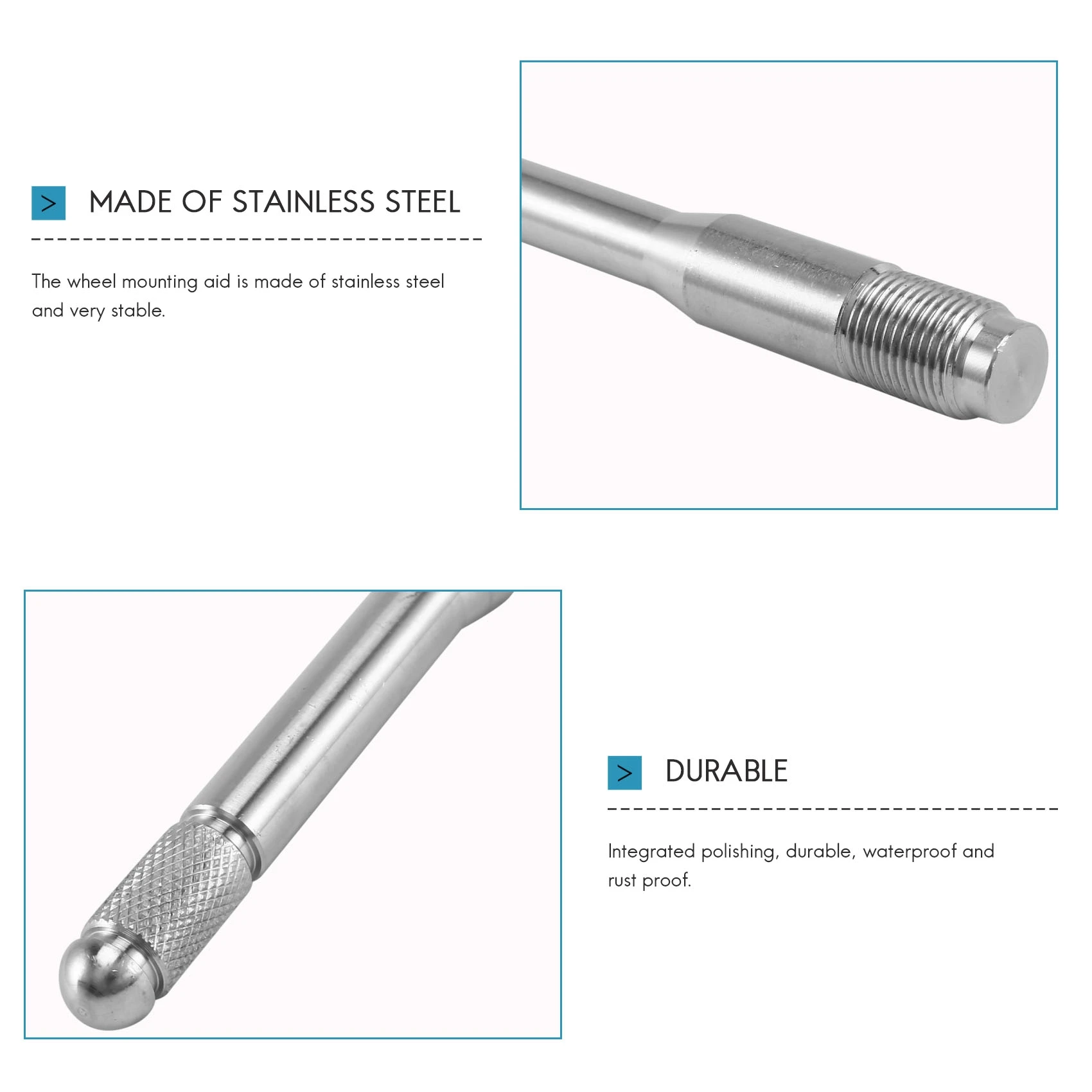 2 Goupilles D'Alignement M14 X 1,5 - Guide De Roue Acier Inox