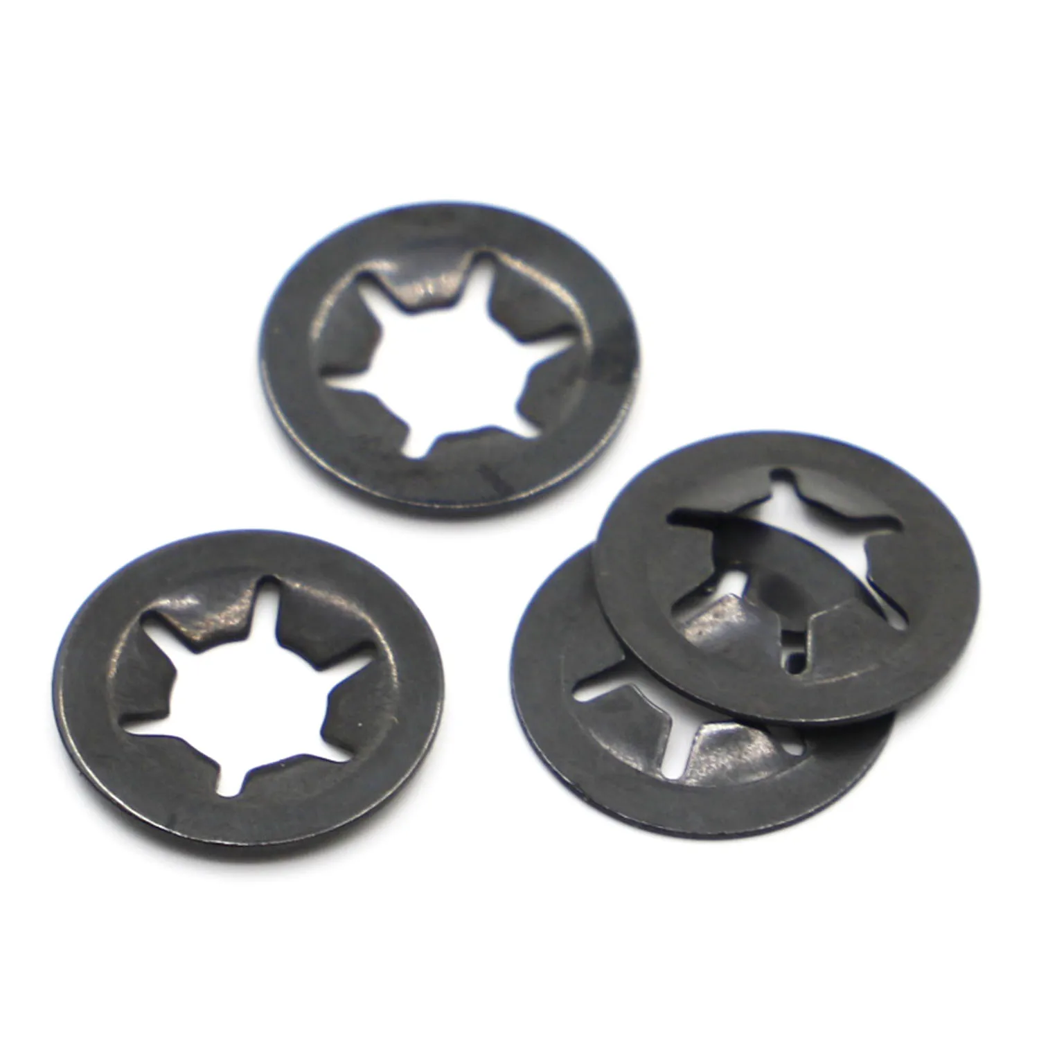 M 2 M2.5 M3 M4 M5 M6 M8 M10 M12 Black Star Lock Plum Bearing Retaining Rings Flower Washer Clip