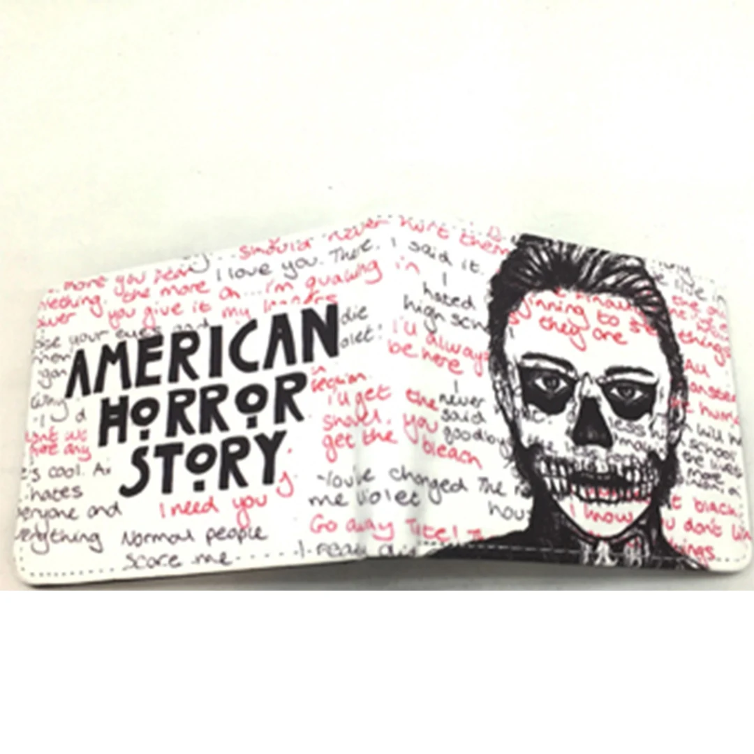 

Hot American Horror Story Cartoon Wallet Coin Pocket Credit Card Photo Boys and Girls Short Wallets