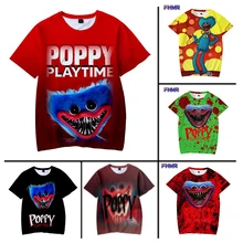 

Poppy Game Fashion T-Shirt Men Funny Shirt Summer Casual Hipster Hip-hop