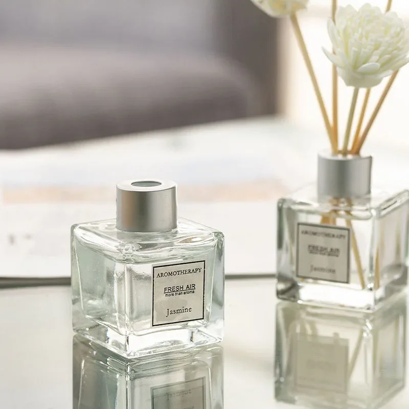 Flameless essential oil Dried flower vine Reed Diffuser bottle Sets white tea Ocean Perfume Home bedroom Toilet deodorization