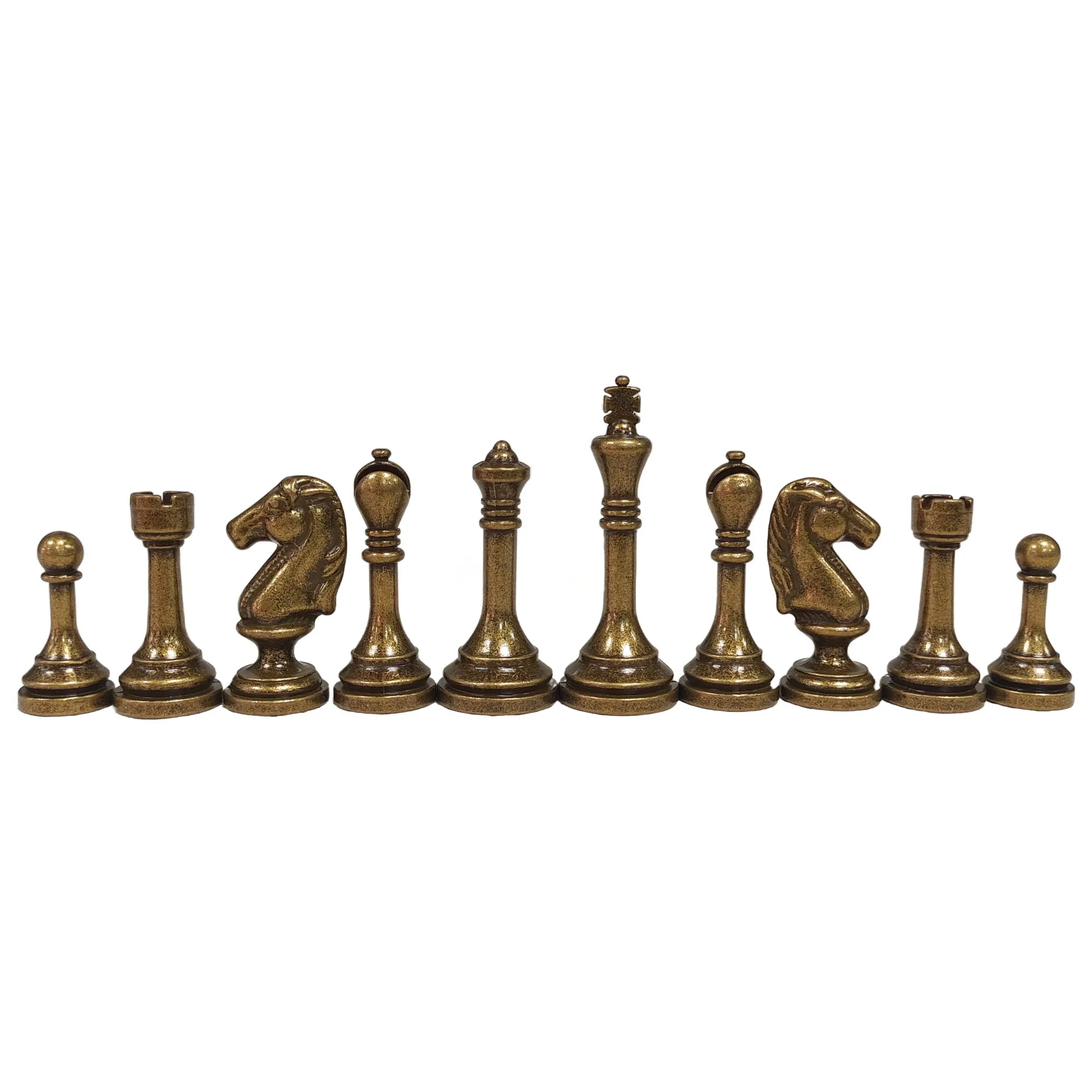 Glorious Metal Chess Pieces Chess collection Metal chess pieces set collector's items 2.5"