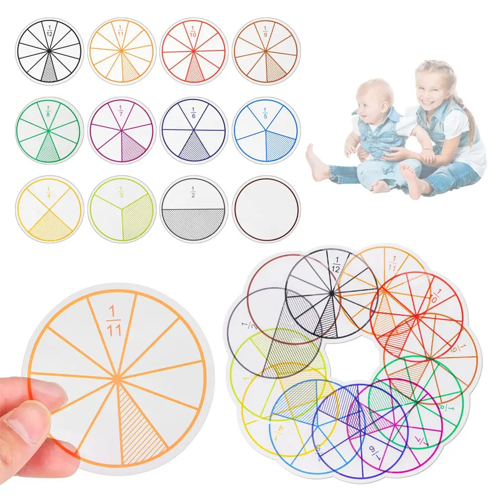 

Round Shape Fractions Mathematics Score Question Demonstrator Educational Math Toy Fractions Circles Toy Fractions Instrument