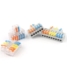 

Mini Quick Splicing Splitter Universal Compact Conductor Wire Connectors Push-in Cable Terminals Block For Home 28-12AWG