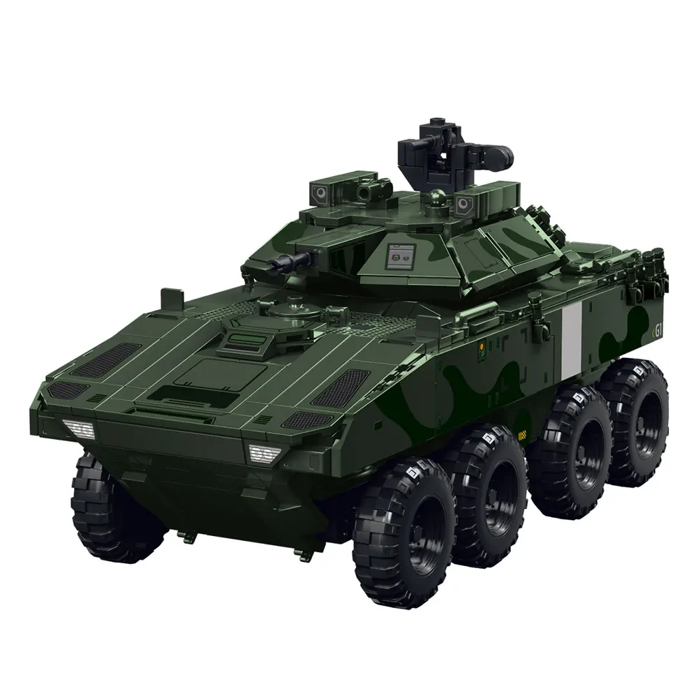WW2 Military Half-Tracked Vehicle Building Block Set