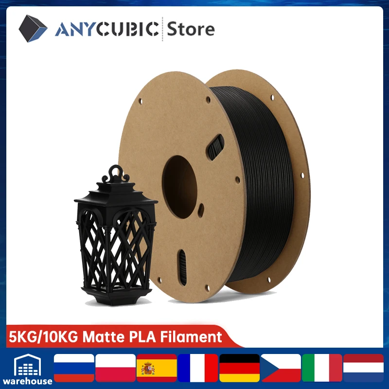 5KG/10KG ANYCUBIC Matte PLA Filament 3D Druck Materialien Matte Oberfläche  Einfache Unterstützung Entfernung Biologisch Abbaubar Für FDM 3D Drucker| |  - AliExpress
