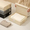 Clothes Bed Sheet Storage Box With Cover Organizer For Clothing Home Fabric Foldable Dustproof  Bedroom Closet Storage Box 1