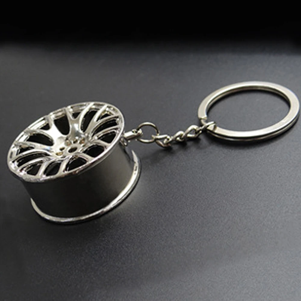 

Car Modification Accessories Keychain Creative Modification Car Hub Keychain Colorful Modification Pendant Metal Gift Key Ring