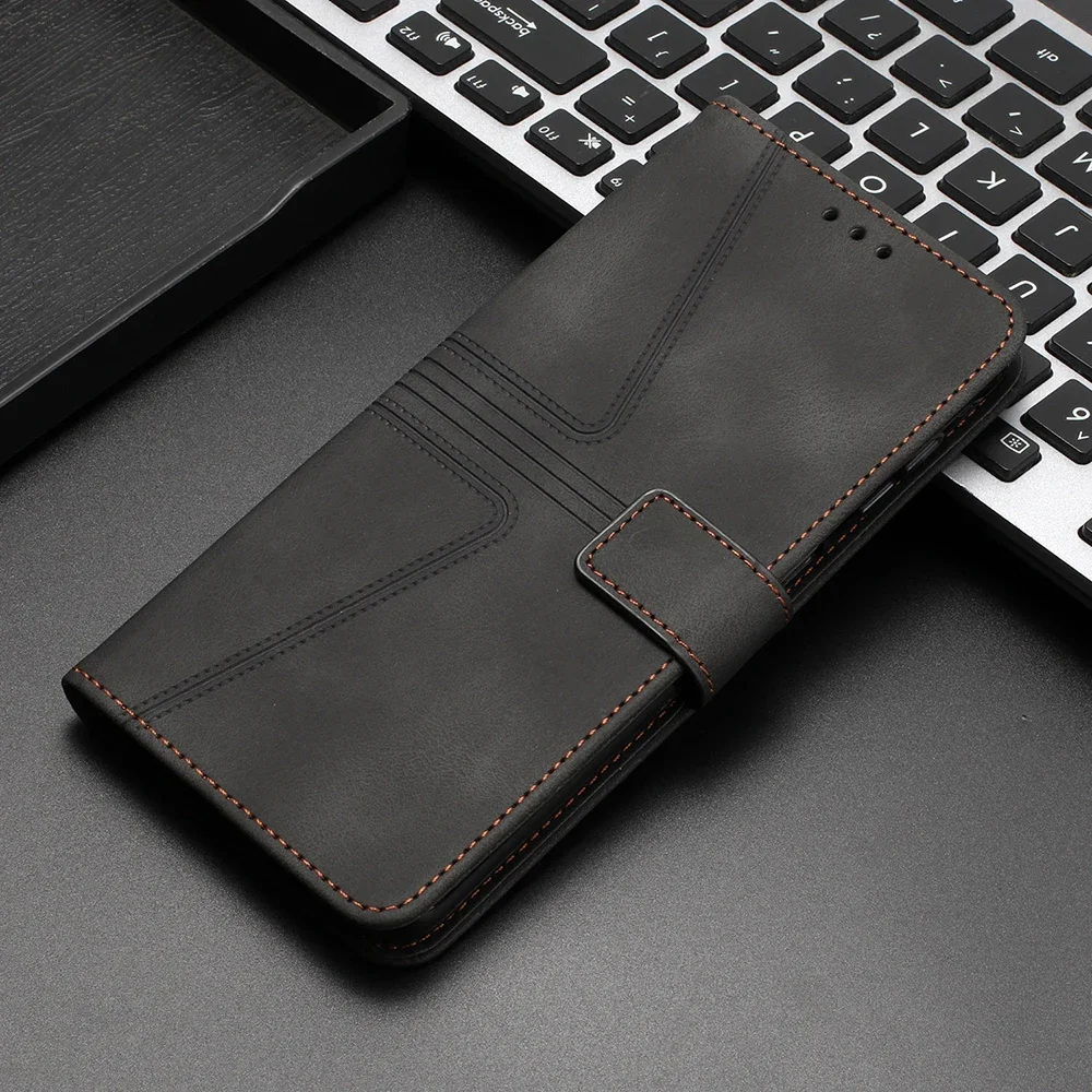 Leather Flip Wallet Case with Multi-Device Compatibility