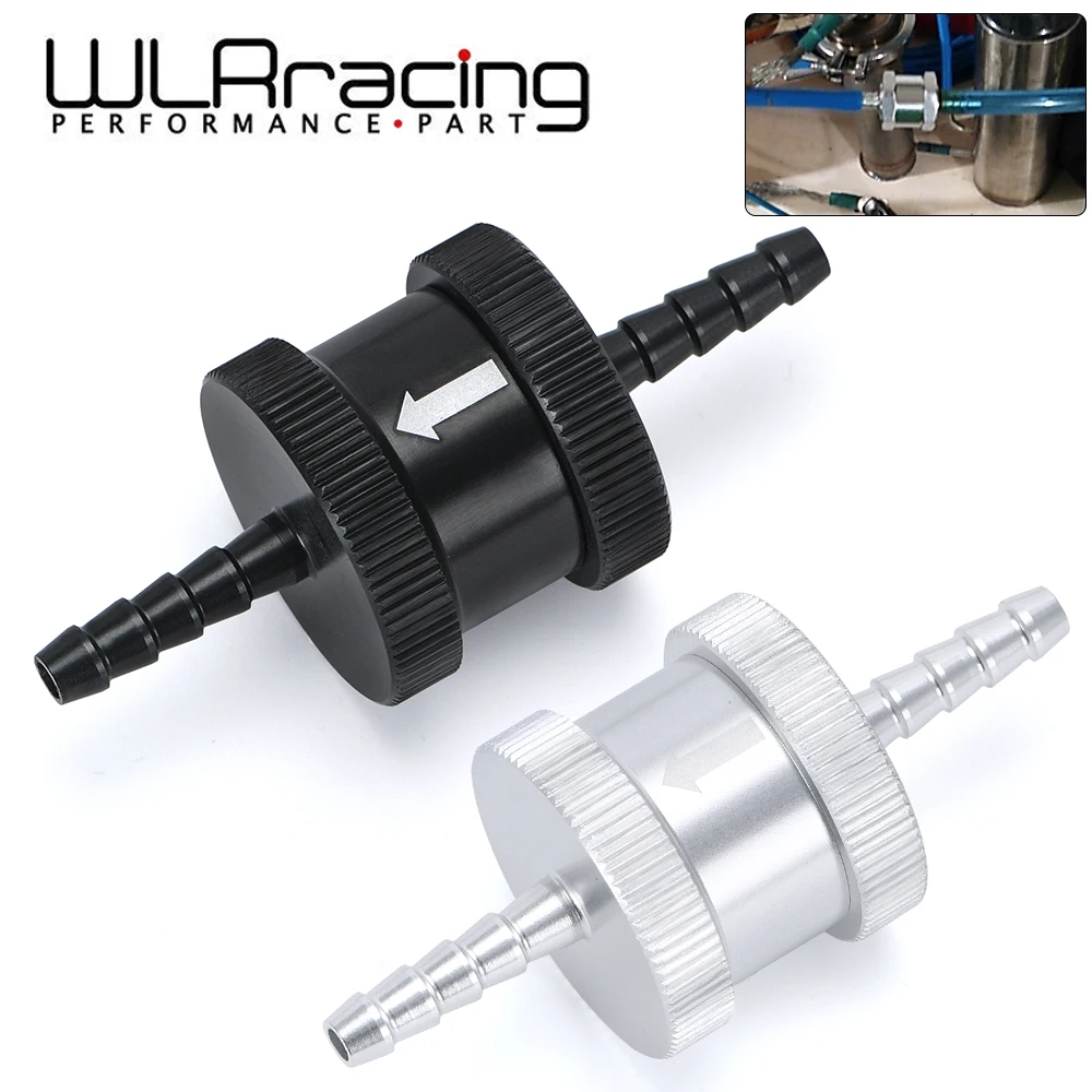 WLR-1/8" 4mm Non Return One Way Fuel Check Valve Aluminum Alloy Petrol Diesel WLR-FCV04