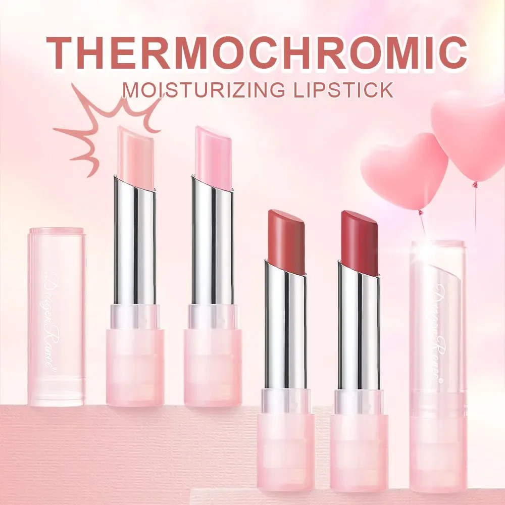 Niedlicher, pinkfarbener, feuchtigkeitsspendender Jelly-Lippenstift – temperaturreaktiver Lippenbalsam mit langanhaltender Pflege für die Lippenpflege und als Lipgloss._voghion.com