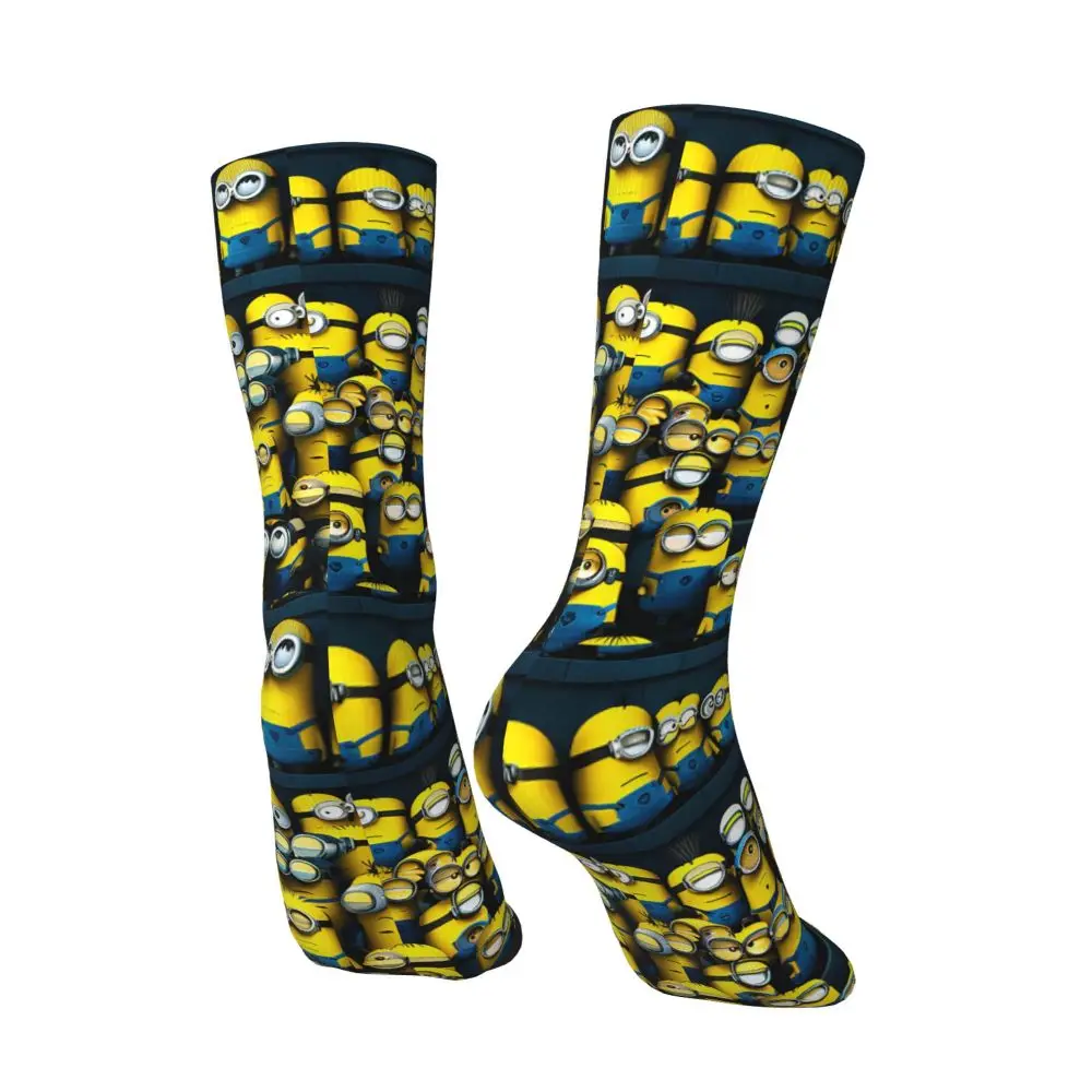 Custom Cool Print M- Minions Cartoon Socks for Women Men Stretchy Summer Autumn Winter M- Minions Bananas Crew Socks 134 Sfc8aab321c83422c977d41b5c41345d9z
