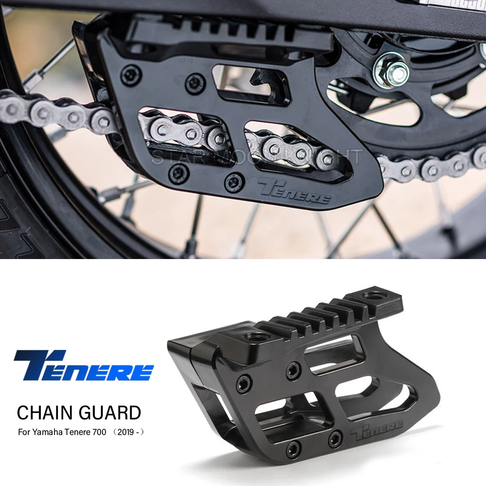 For Yamaha Tenere700 Tenere 700 2019 2020 2021 2022  Motorcycle Accessories Chain GuideProtection Cover Guide Stablize tenere 700 bumper frame protection guard cover for yamaha tenere700 t7 t700 xt xtz 700 motorcycle accessories frame protectors