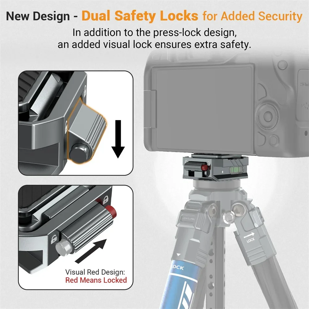 Pro Quick Release Kit - Leaplight Clamp with Fastening Screws - Tool-Free Installation
