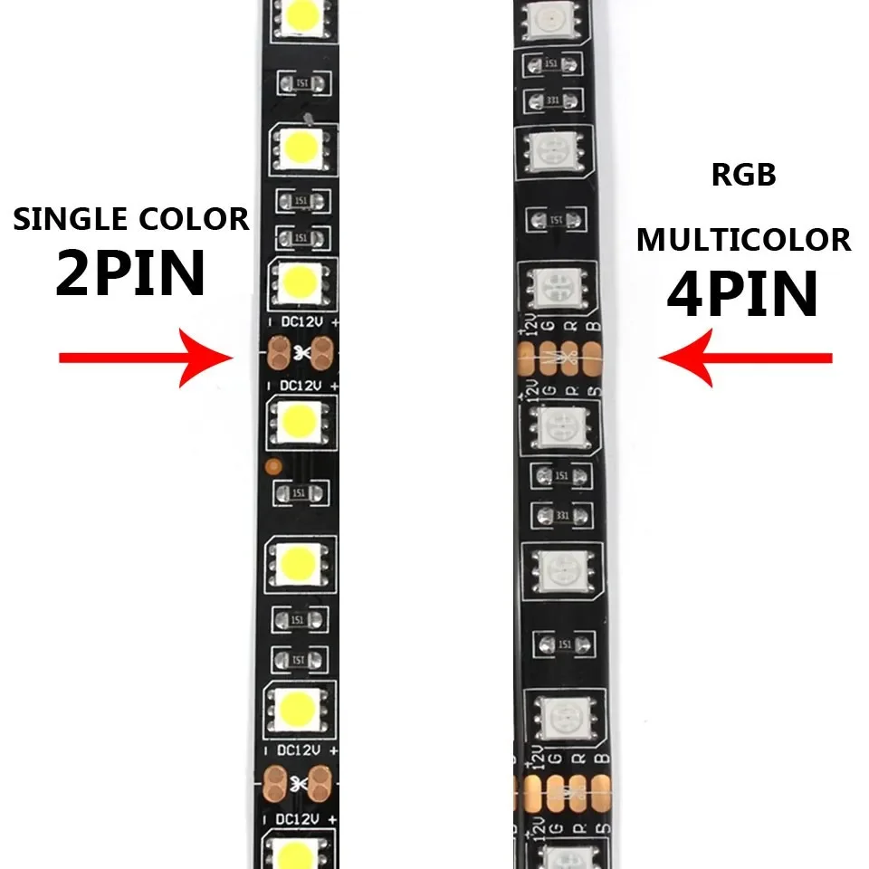Description Picture 3 of item5PCS 2 Pin 3 Pin 4 Pin 5 Pin LED Strip Connector T/L Shape 8MM 10MM Free Welding for RGB SMD 5050 2835 LED Strip Light Connector