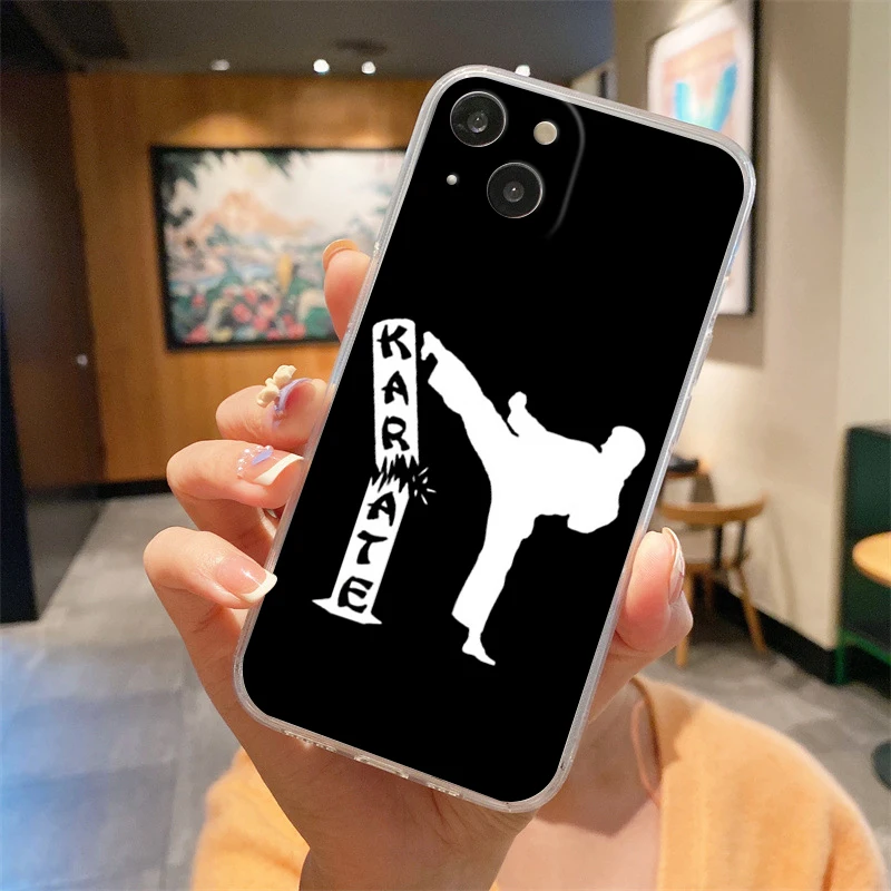 Martial Arts-Themed Soft TPU Clear Phone Case