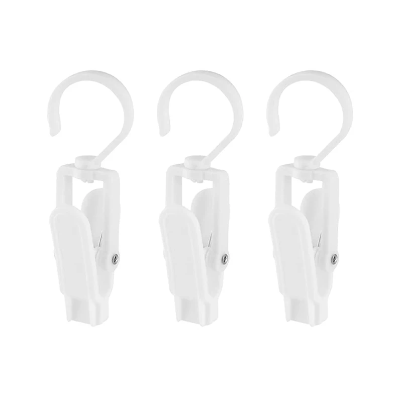 20 PCS Laundry Hooks Clips Clothes Pins Hanging Clip Plastic Hanger 360  Degree Rotating Hook for Home Travel Swivel Hanging Hooks Drying Clip  Shower
