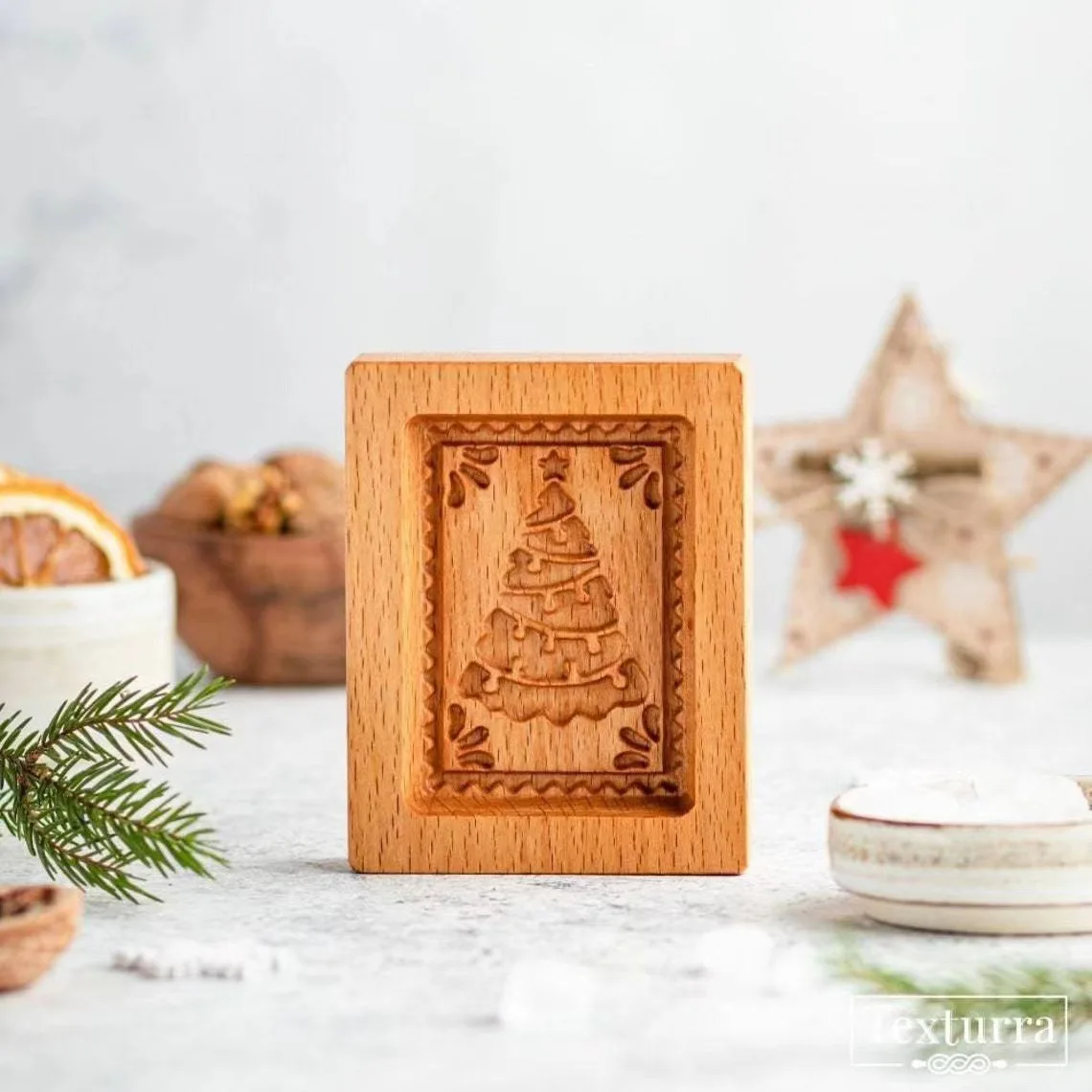 Easter Christmas 3D Wooden Cookie Mold Gingerbread Mould Carved Decoration Stamp Embossing Craft Decorating Baking Tools M531 baking mold cookie mould cookie printing mold baking decorating tools