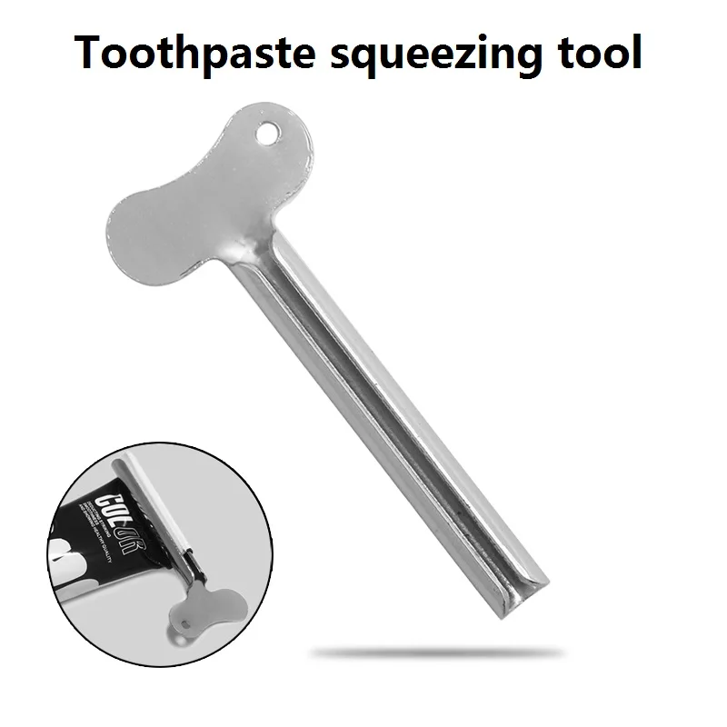 

Stainless steel toothpaste squeezer Hair care key Color ointment face cream Extruder tool Half round metal
