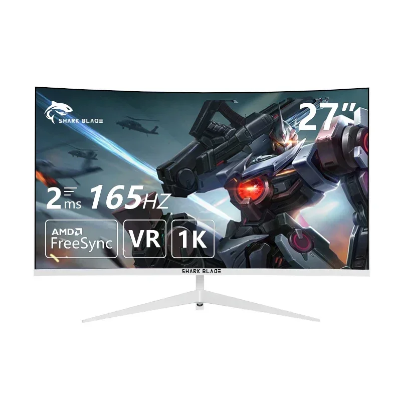 

27 Inch 2K Monitor 165HZ Display LED Curved Screen Computer Gaming Monitor PC HD DP/HDMI Interface 2560*1440