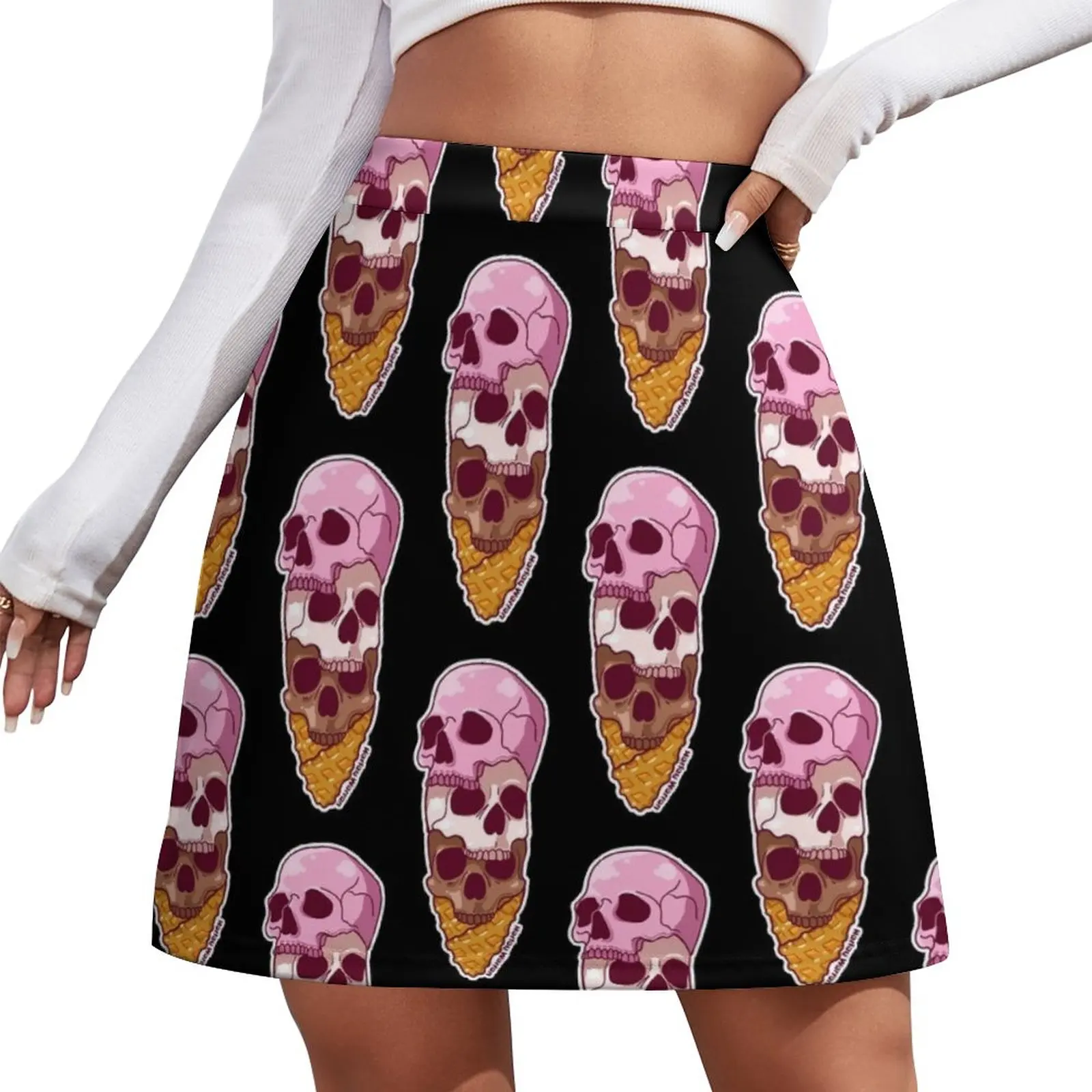 Skull Cone Mini Skirt Woman skirt women's stylish skirts 24pcs kids simulation roadblocks toys mini road cone toy traffic cognitive toys