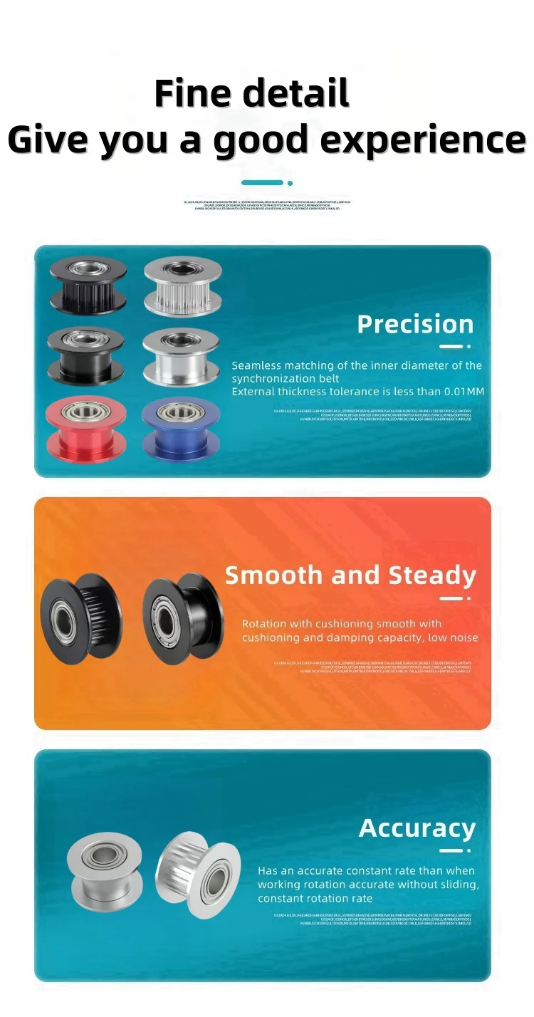 Description Picture 4 of itemGT2 2GT Timing Pulley idler pulley 20 Teeth AF Type Bore 3/4/5/6mm for 2MGT GT2 Belt Width 6/9/10/15mm 20 toothed belt bearing