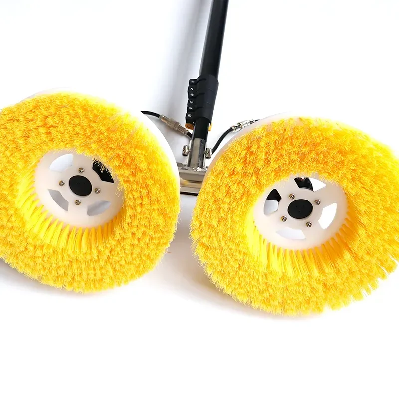 Mains supply 3.5M Solar Panels Cleaner Machine Robot Double Head Solar Panel Cleaning Brush