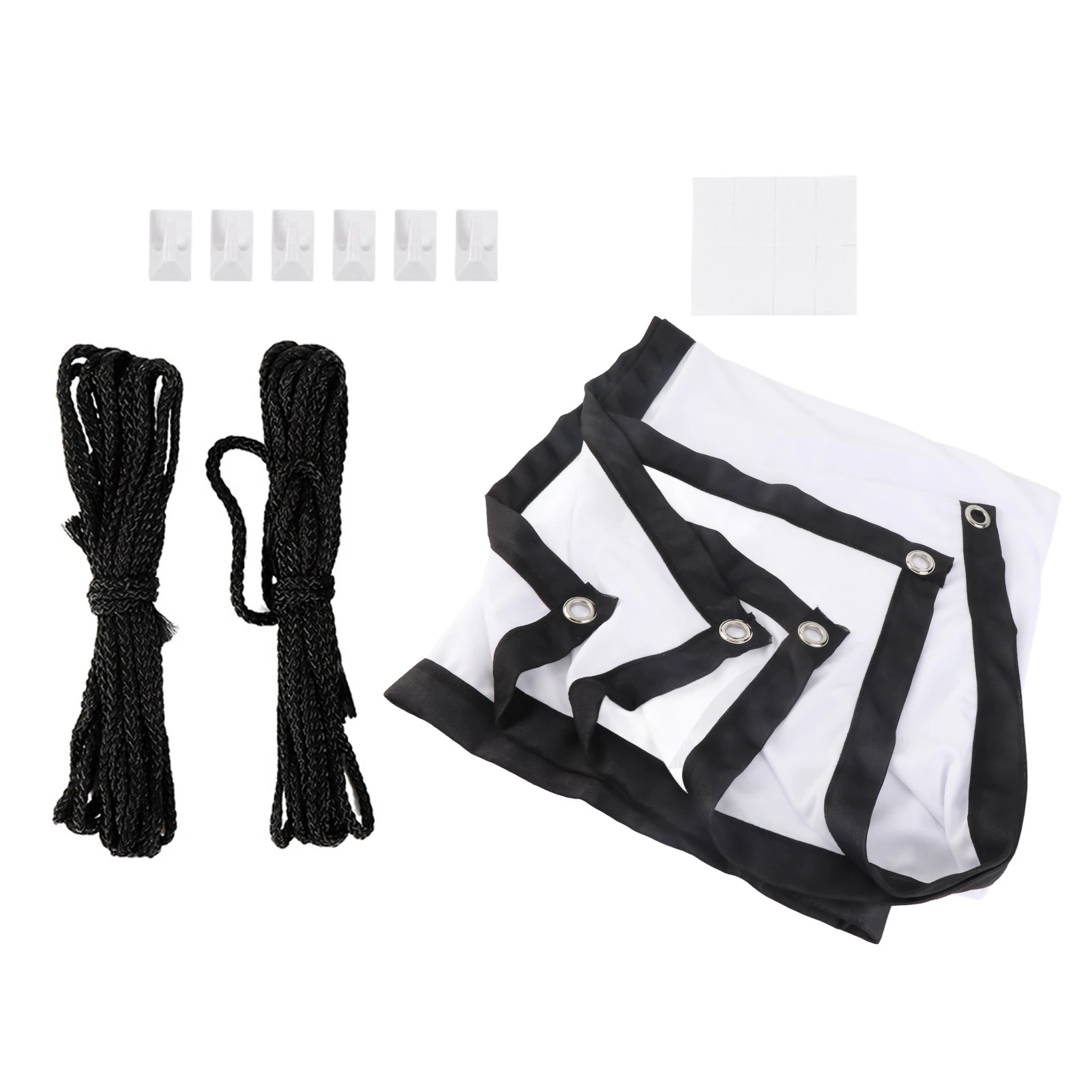 Enhanced Portable 16:9 Soft White Polyester Projection Screen