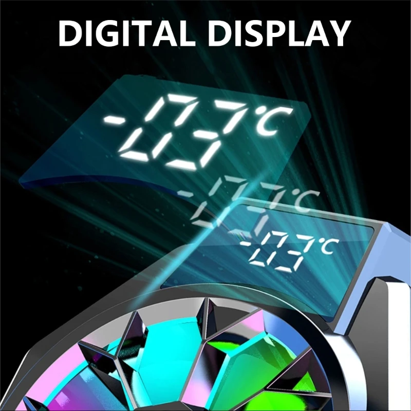 

Heat Sink Low Noise Back Clip Cooling System with Wireless Charging