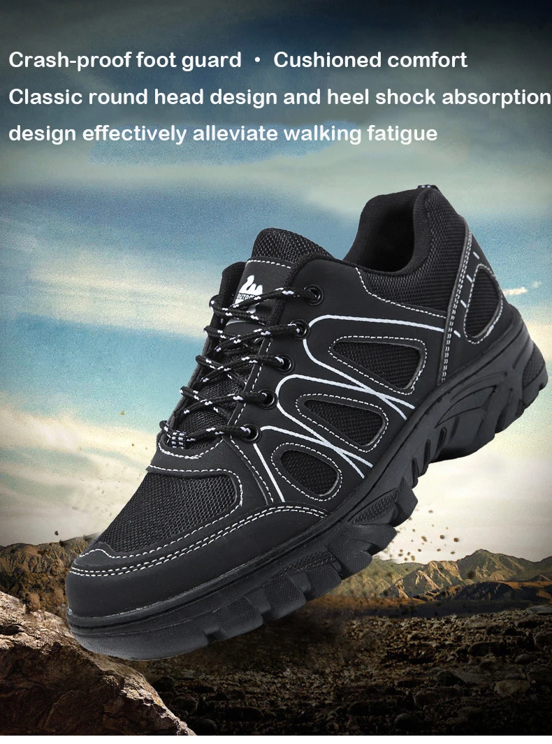 Description Picture 4 of itemOulylan Men's Hiking Shoes Outdoor Shoes Wear-resistant Men Trekking Walking Hunting = Sneakers Comfortable Running Shoes