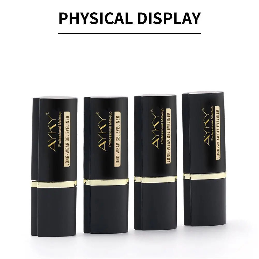 Waterproof Eye Enhancing Stick Black Eyeliner Pencil Solid Thick Gel Smooth Long-Lasting 24-Hour Smoky Eye Liner Cosmetic eyeliner pencil