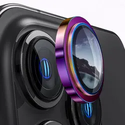 Deep Purple Tempered Glass Camera Lens Protector Accessory - iPhone 12 Mini (Colorful)