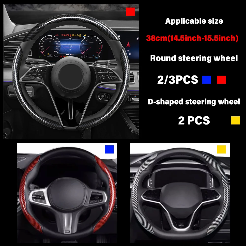 Non-Slip Car Steering Wheel Cover steering wheel cover For BMW F10 G30 E92 G20 E46 E90 X3 X5 E53
