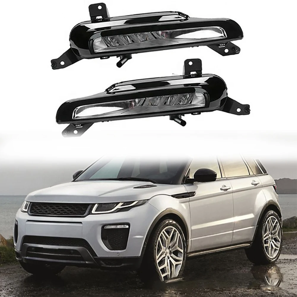 

Accessories Fog Light 2Pcs 650g ABS+LED For Range Rover Evoque 2016-19 Front Bumper Fog Lamp LR072645 LR072646