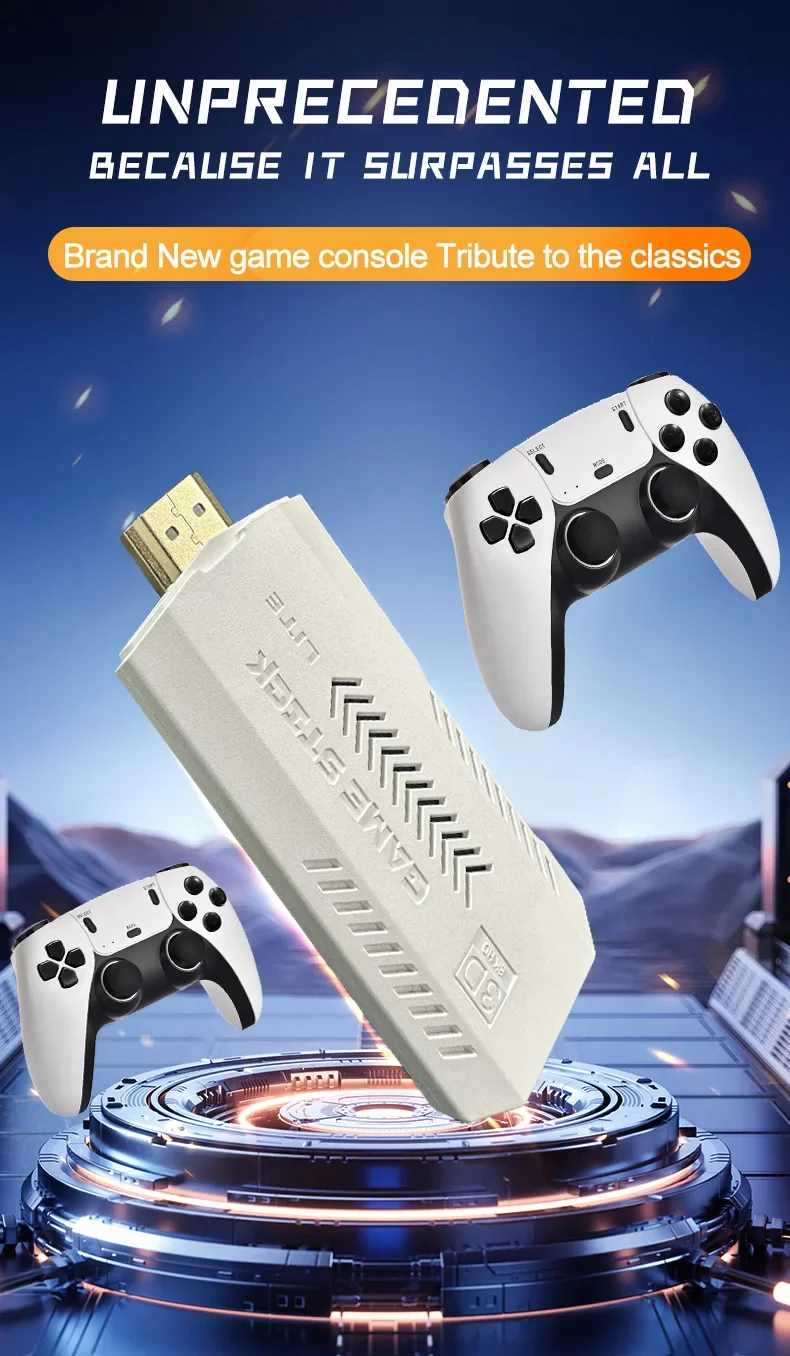 NEW X2 PRO 256GB Retro Game console 4K 3D Game arcade wireless retro TV Home game console GD10 Game Stick For PSP PS1 GBA Game