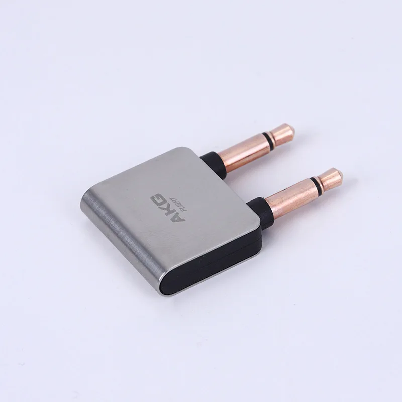 Hifi Ouro Nickel Plated Air Plane 3.5 mm Avião Airline Headphone Mono Audio Converter Viagem Jack Plug Splitter Adapter