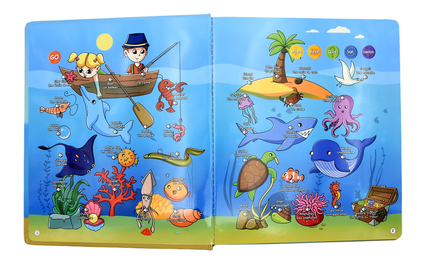 Bilingual France and English E-book  Didactical Toys and Game Spelled Educational Toy for Children 4