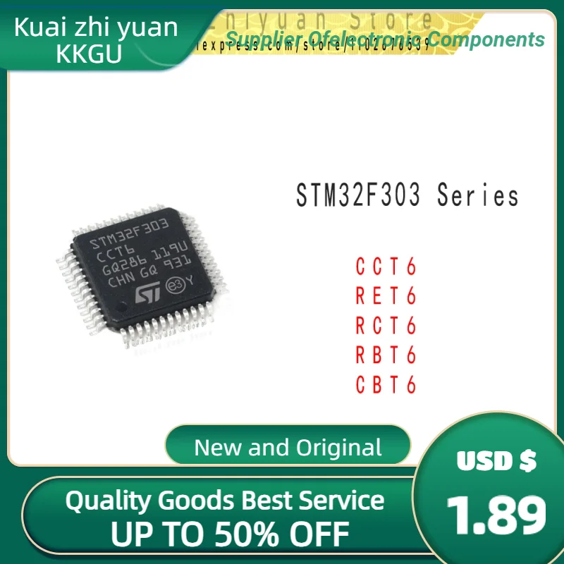 

1PCS/Lot New And Original STM32F303CBT6 STM32F303RBT6 STM32F303RET6 STM32F303RCT6 STM32F303CCT6 Microcontroller IC Chip