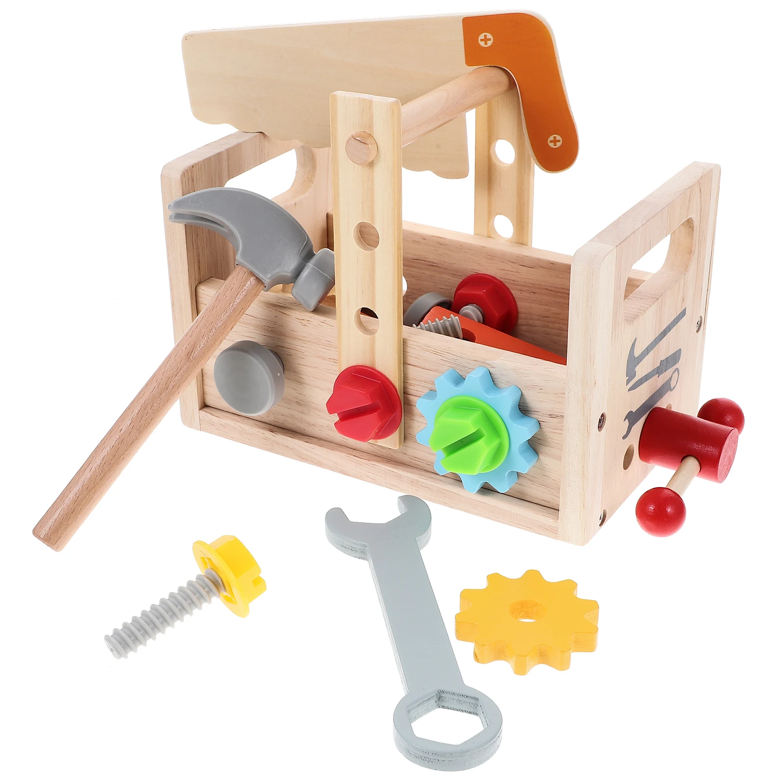 

Tool Box For Kids Tool Kids Stem Pretend Construction Set Play Toddler Funny Motor Fine Skills Educational Diy Board Plays Wood