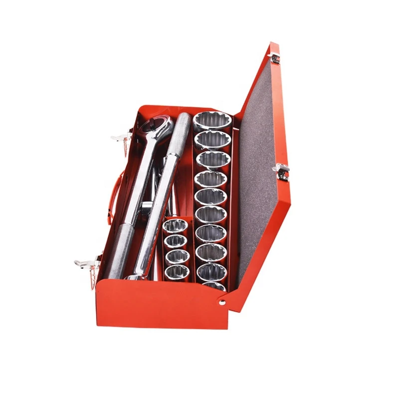 

21 Pieces Professional Car Repair Tools Ratchet Wrench Mechanics Socket Tool Set