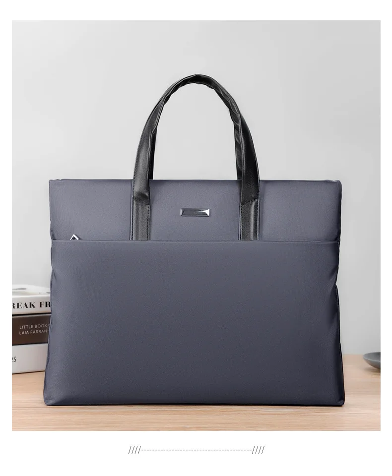 High Grade Business Laptop Bag Package Men's Waterproof Briefcase Handbag Official Large Capacity Black Blue Gray Custom Logo