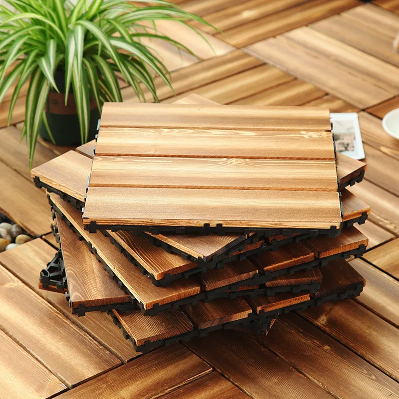 Decoration Of Household Splicing Solid Wood Flooring Terrace Courtyard Outdoor Ground Balcony Renovation Solid Wood Floorin
