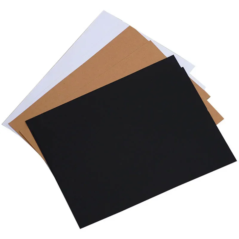 50Pcs Blank Greeting Card Kraft Paper Word Card DIY Postcard Gift Cards Invitation Cards For Birthday Wedding Party Decorations