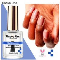 Tinovo Uno 12ml Nail Hardener Advanced Formula Strengthener Nail Growth System Base Coat Air Dry Clear Nail Lacquer Polish Care 1