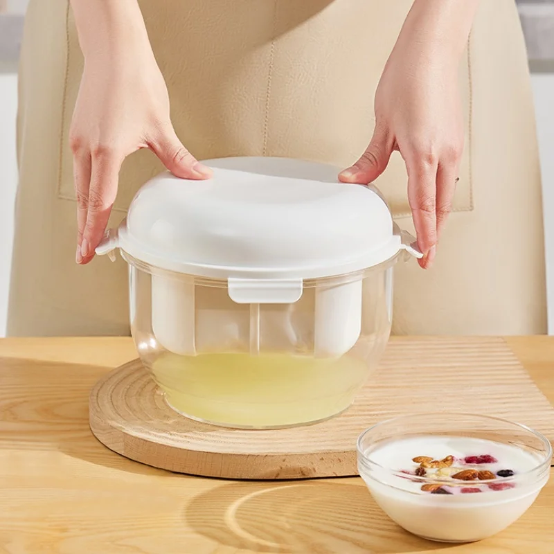 Yogurt Filter Whey Separator Cold Extraction Compressed Yogurt Maker Detachable Easy to Clean Food Filter Whey Drainer