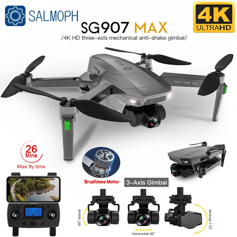 ZLL SG907 MAX Дрон 4K Профессиональный 5G WIFI мини GPS с камерой FPV визуальное