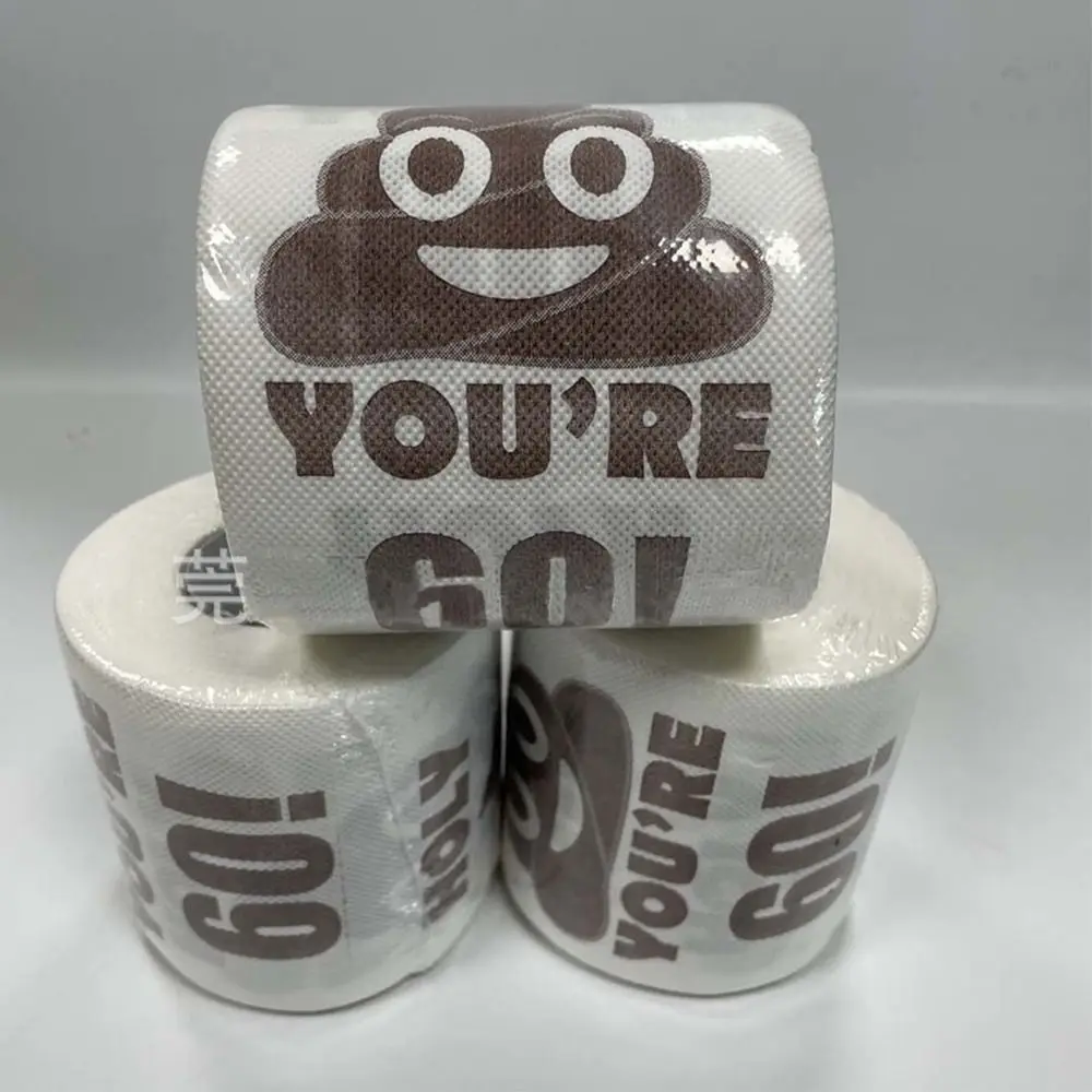 Toilet Paper 1 Roll Funny Printed For Birthday Party Decoration