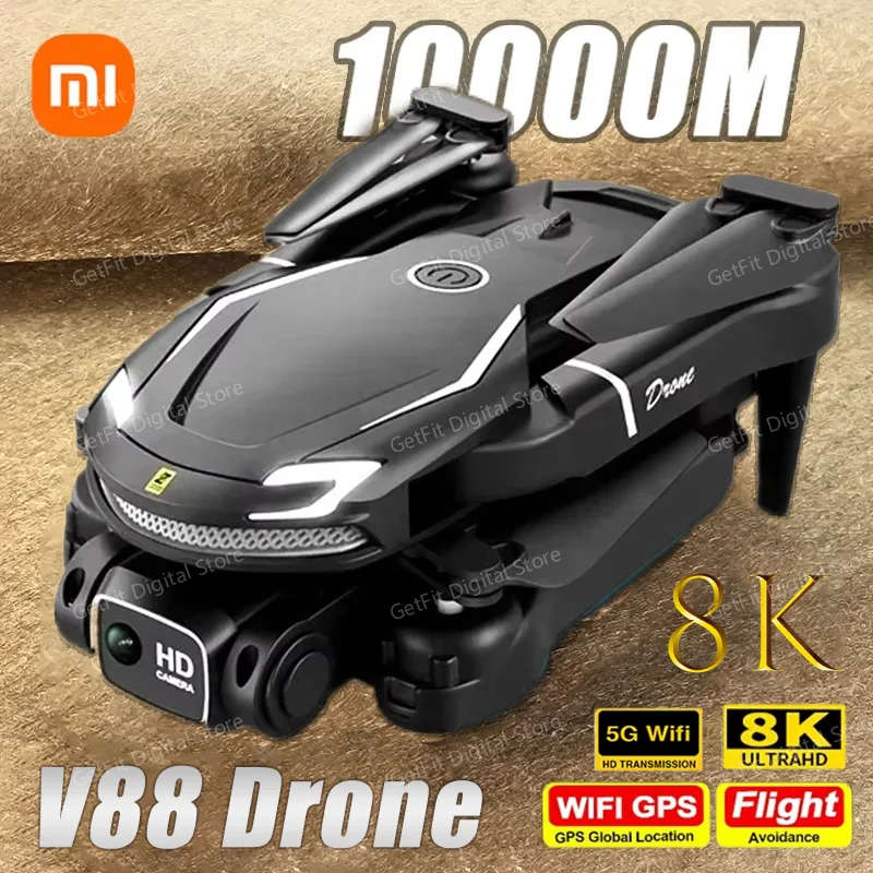 Iconic Brand Mijia V88 Drone 8K HD Professional Aerial Dual-Camera Omnidirectional Obstacle Avoidance Drone GPS Folding Quadcopter New